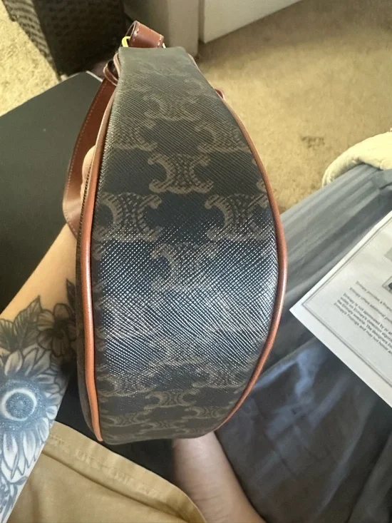 Celine Brown Macadam triumphe  Ava bag like new - Picture 4 of 14